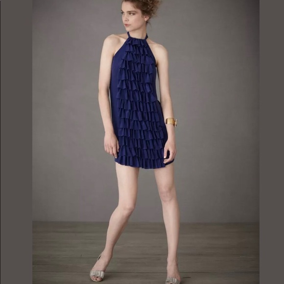 BLHDN Anthropologie Silk Racerback Mini Dress - Picture 3 of 12